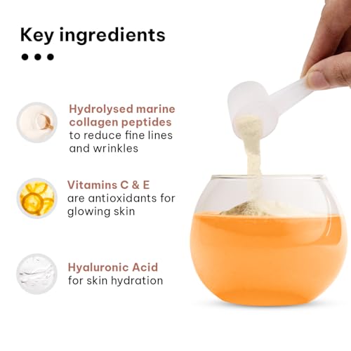 HealthKart hk vitals Skin Radiance Marine Collagen Supplement (Orange,200g)|Vitamin C,E,Sodium Hyaluronate|For Healthy Skin,Hair & Nails,powder,1 count,25 Servings 6 HealthKart hk vitals Skin Radiance Marine Collagen Supplement (Orange,200g)|Vitamin C,E,Sodium Hyaluronate|For Healthy Skin,Hair & Nails,powder,1 count,25 Servings