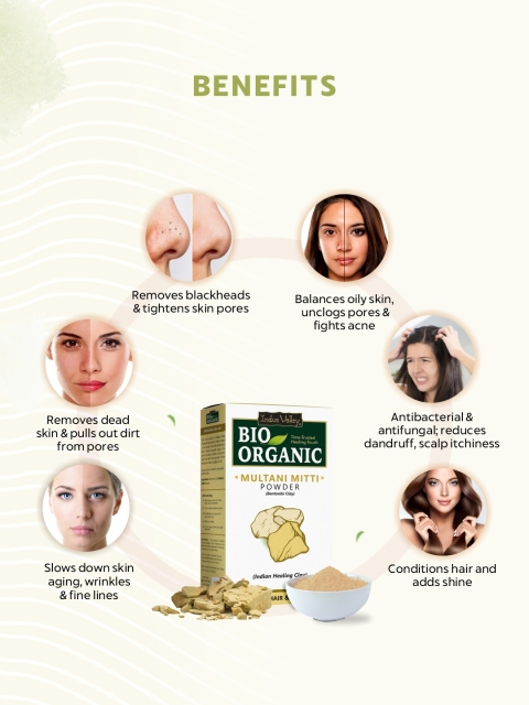 Indus Valley BIO Organic Pure Multani Mitti Powder - 350 g 3 Indus Valley BIO Organic Pure Multani Mitti Powder - 350 g