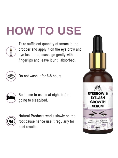 INTIMIFY Eyebrow & Eyelash Growth Serum 30ml 4 INTIMIFY Eyebrow & Eyelash Growth Serum 30ml