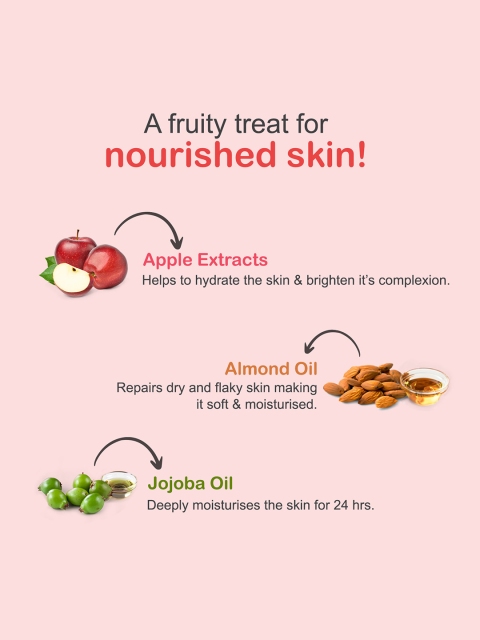JOY Skin Fruits Body Lotion With Almond Oil, Jojoba Oil & Apple Extracts - 500ml 3 JOY Skin Fruits Body Lotion With Almond Oil, Jojoba Oil & Apple Extracts - 500ml