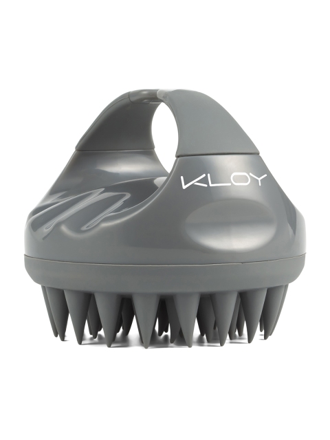 KLOY Grey Hair Scalp Massager Exfoliator Shampoo Brush with Soft Silicone Bristles