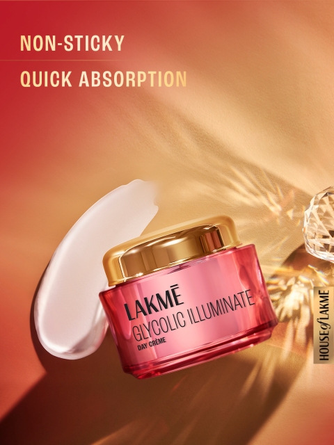 Lakme Glycolic Illuminate Day Creme With Glycolic Acid For Radiant & Even Tone Skin - 50g 5 Lakme Glycolic Illuminate Day Creme With Glycolic Acid For Radiant & Even Tone Skin - 50g