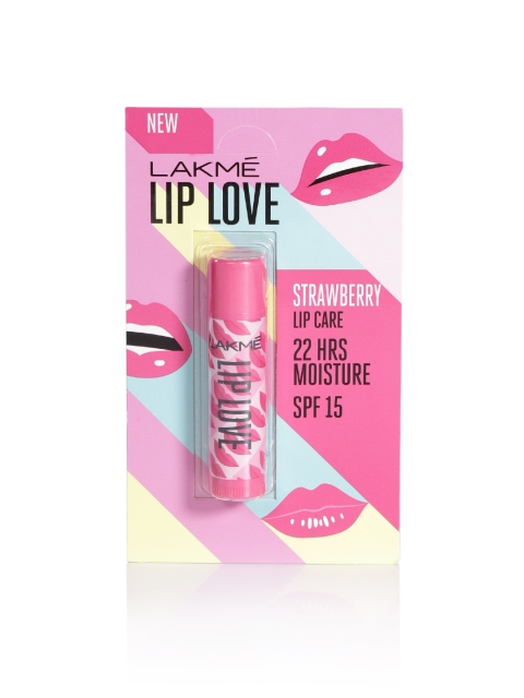 Lakme Lip Love Chapstick SPF 15 Lip Care - Strawberry