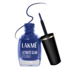 Lakme Ultimate Glam Eye Liner, Semi Matte, Blue, 9ml