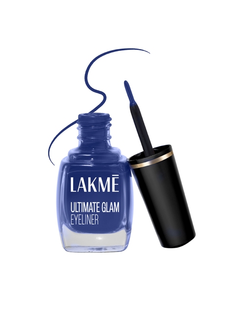 Lakme Ultimate Glam Eye Liner, Semi Matte, Blue, 9ml