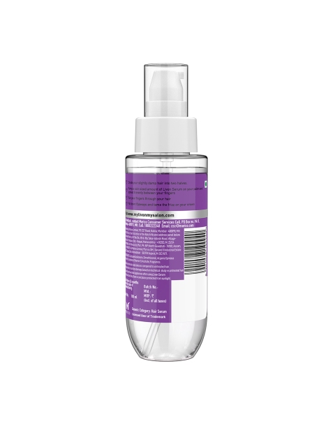 Livon Hair Serum For Dry & Rough Hair For 24 Hour Frizz-free Smoothness - 100ml 2 Livon Hair Serum For Dry & Rough Hair For 24 Hour Frizz-free Smoothness - 100ml