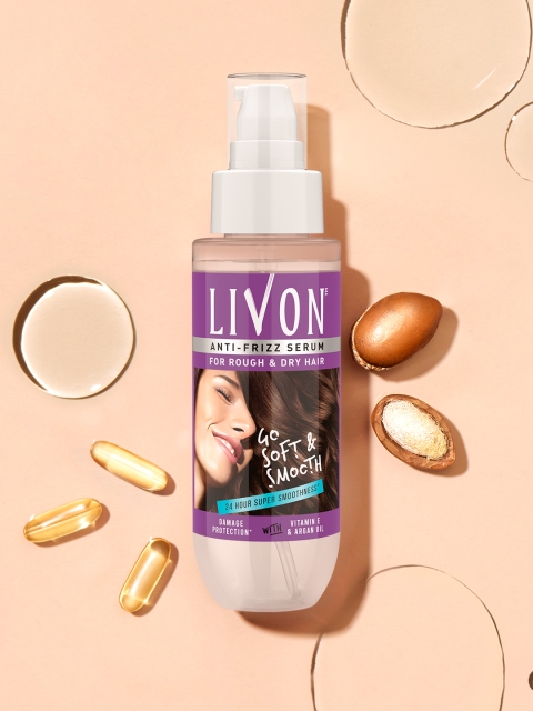 Livon Hair Serum For Dry & Rough Hair For 24 Hour Frizz-free Smoothness - 100ml 4 Livon Hair Serum For Dry & Rough Hair For 24 Hour Frizz-free Smoothness - 100ml