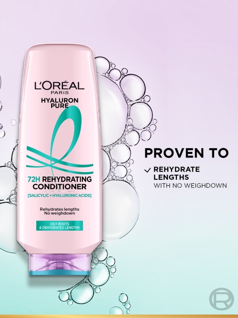 LOreal Hyaluron Pure 72H Rehydrating Conditioner For Smooth Tangle-Free Hairs - 175ml 3 LOreal Hyaluron Pure 72H Rehydrating Conditioner For Smooth Tangle-Free Hairs - 175ml