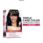 LOreal Paris Excellence Creme Triple Care No Ammonia Hair Color 72ml+100g - Black 1