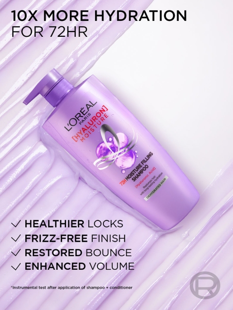 LOreal Paris Hyaluron Moisture Shampoo with Hyaluronic Acid for Dry & Dehydrated Hair - 1L 5 LOreal Paris Hyaluron Moisture Shampoo with Hyaluronic Acid for Dry & Dehydrated Hair - 1L