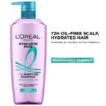 LOreal Paris Hyaluron Pure 72H Purifying Shampoo for Oily Scalp - Dry Hair - 800ml