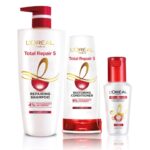 LOreal Paris Total Repair 5 Shampoo 650 ml + Conditioner 180 ml + Serum 40 ml Combo
