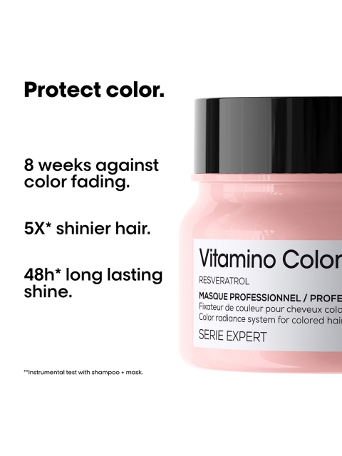 LOreal Professionnel Vitamino Color Mask for Color Protection with Resveratrol - 250 ml 2 LOreal Professionnel Vitamino Color Mask for Color Protection with Resveratrol - 250 ml