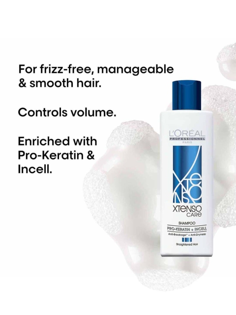 LOreal Professionnel Xtenso Care Shampoo for Frizz-Free, Smooth & Manageable Hair - 250ml 3 LOreal Professionnel Xtenso Care Shampoo for Frizz-Free, Smooth & Manageable Hair - 250ml