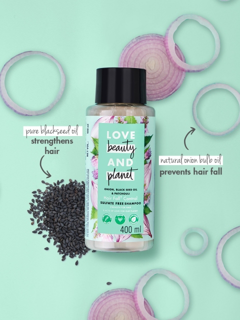 Love Beauty & Planet Anti-Hairfall Onion Black Seed Oil & Patchouli Shampoo - 400ml 4 Love Beauty & Planet Anti-Hairfall Onion Black Seed Oil & Patchouli Shampoo - 400ml
