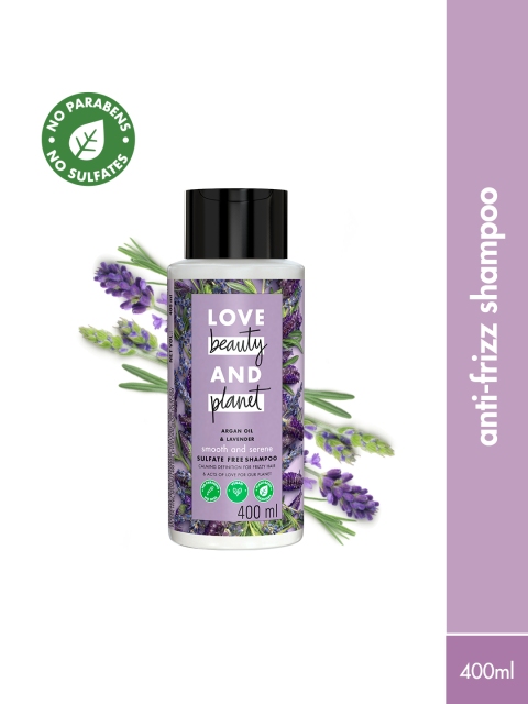 Love Beauty & Planet Argan Oil and Lavender Shampoo for Frizzy Hair - 400ml 2 Love Beauty & Planet Argan Oil and Lavender Shampoo for Frizzy Hair - 400ml