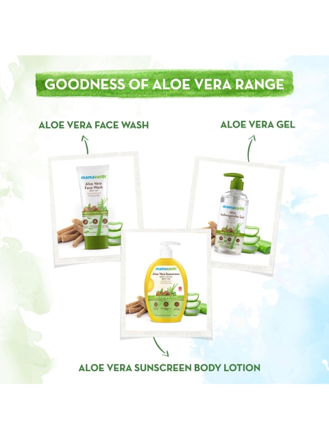 Mamaearth Aloe Vera SPF 30 Sunscreen Body Lotion with Ashwagandha - 300 ml 3 Mamaearth Aloe Vera SPF 30 Sunscreen Body Lotion with Ashwagandha - 300 ml