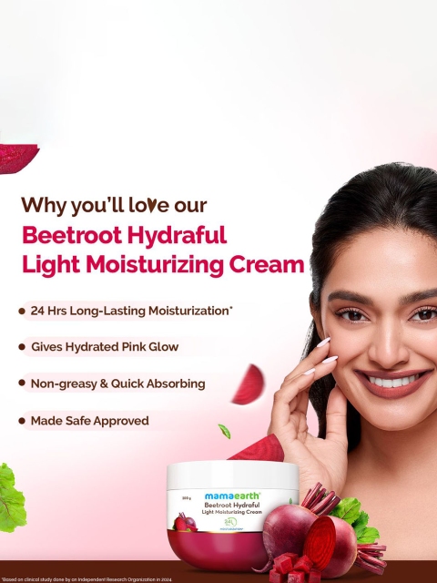 Mamaearth Beetroot Hydraful Light Moisturizing Cream with Hyaluronic Acid - 200 g 3 Mamaearth Beetroot Hydraful Light Moisturizing Cream with Hyaluronic Acid - 200 g