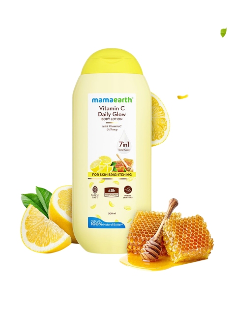 Mamaearth Brighteners Dull Skin Vitamin C Daily Glow Body Lotion - 200 ml