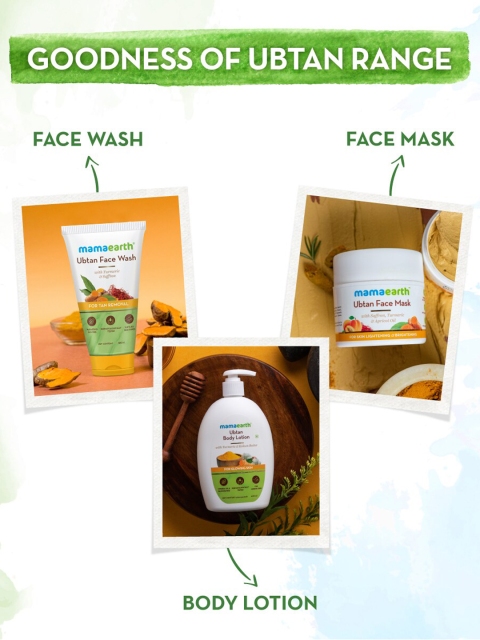 Mamaearth Ubtan Natural Face Wash with Turmeric & Saffron for Tan Removal - 150ml 3 Mamaearth Ubtan Natural Face Wash with Turmeric & Saffron for Tan Removal - 150ml