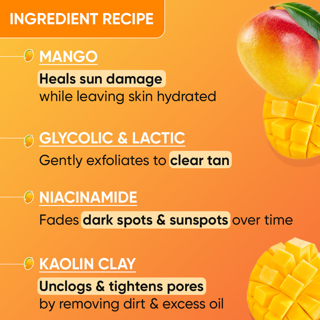 Mango Detan Clay Mask 5 Mango Detan Clay Mask