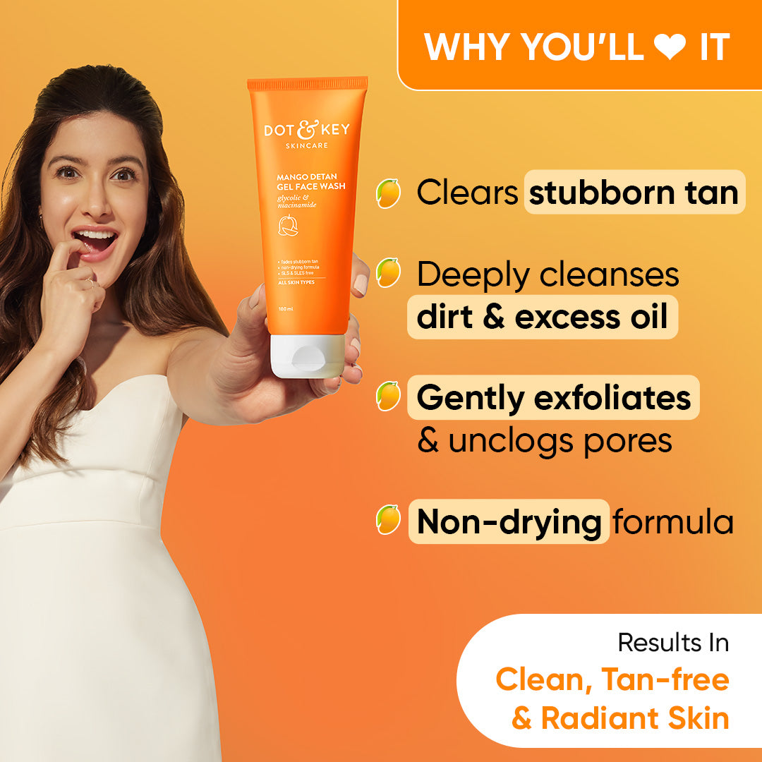 Mango Detan Gel Face Wash 2 Mango Detan Gel Face Wash