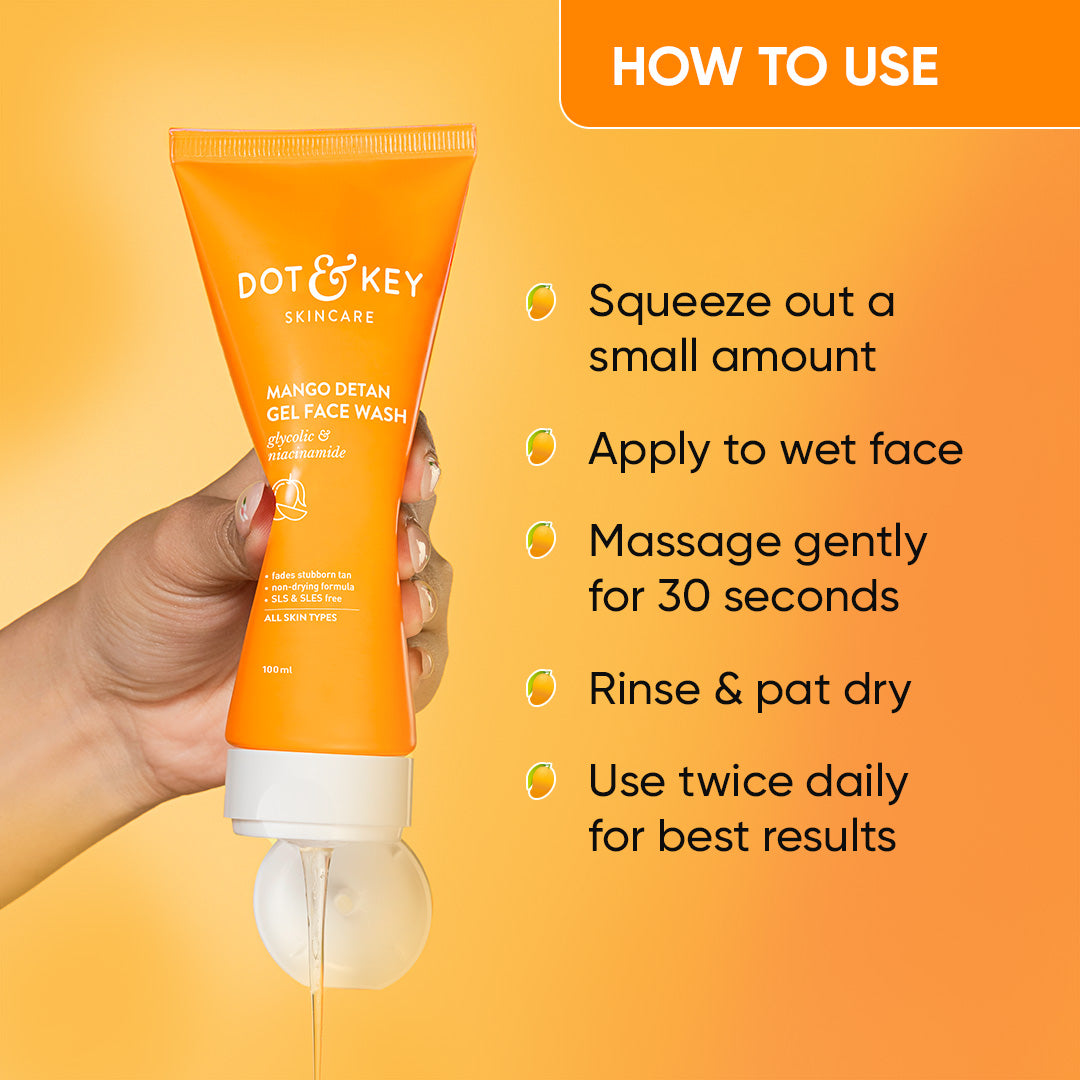 Mango Detan Gel Face Wash 6 Mango Detan Gel Face Wash