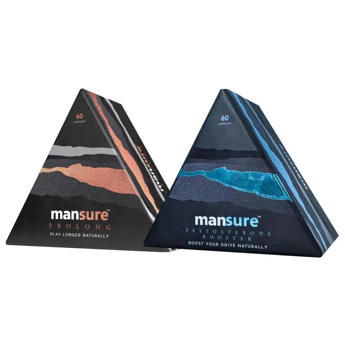 ManSure Combo - PROLONG and TESTOSTERONE BOOSTER Capsules For Men 1 ManSure Combo - PROLONG and TESTOSTERONE BOOSTER Capsules For Men