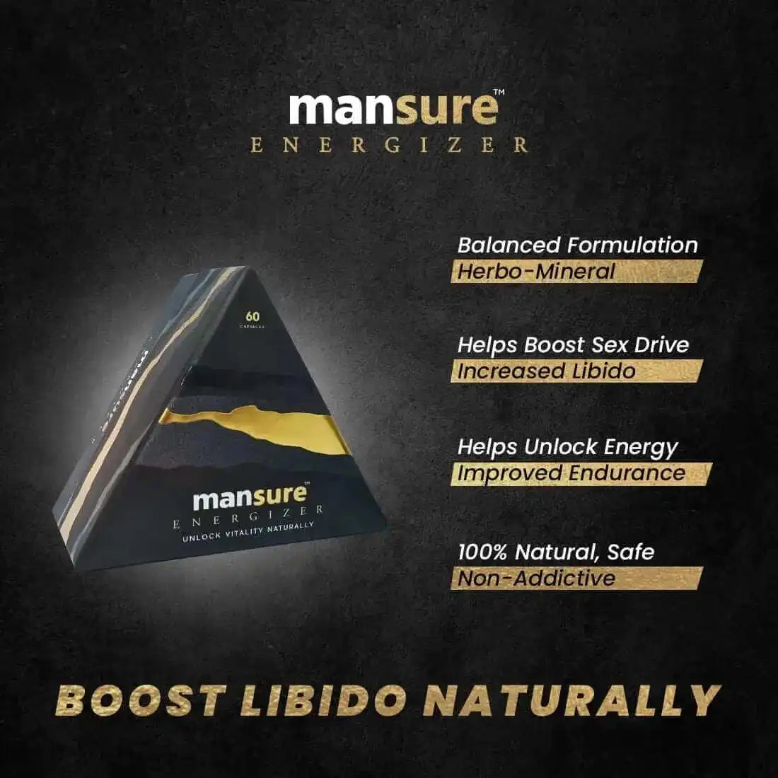 ManSure ENERGIZER with Swarna Bhasm, Shilajit, Kesar for Men 2 ManSure ENERGIZER with Swarna Bhasm, Shilajit, Kesar for Men