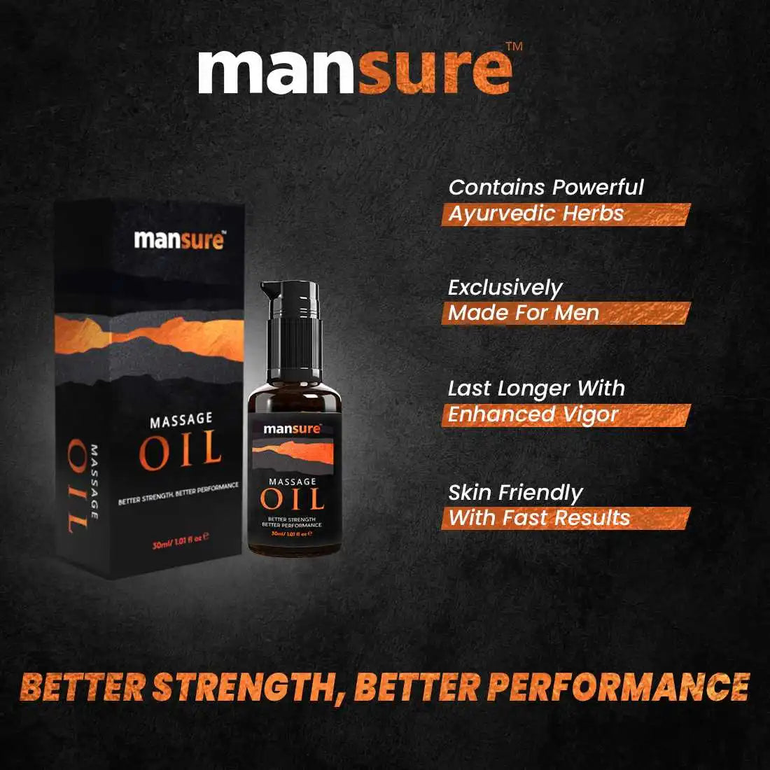 ManSure Massage Oil For Men - 30ml 2 ManSure Massage Oil For Men - 30ml
