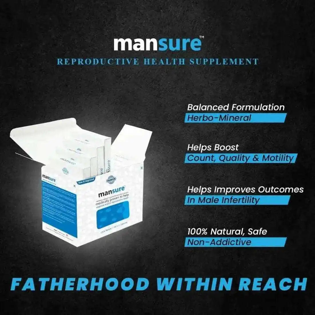 ManSure Reproductive Support Booster for Men Direct From Company 2 ManSure Reproductive Support Booster for Men Direct From Company