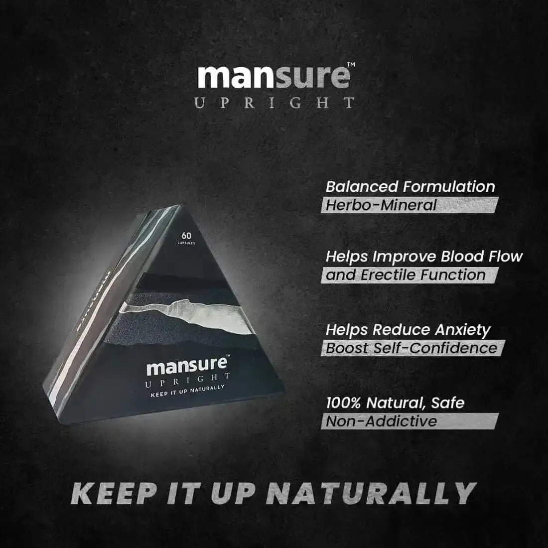 ManSure UPRIGHT with Lakshmana Ginseng, Safed Musli for Men 2 ManSure UPRIGHT with Lakshmana Ginseng, Safed Musli for Men