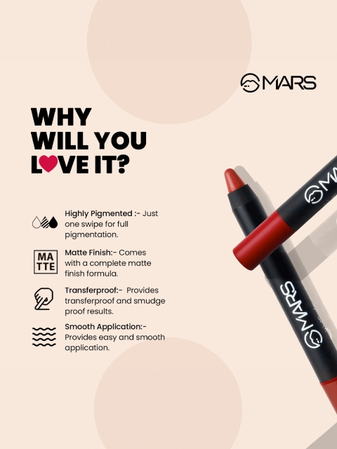 MARS Brown Smudge Wont Budge Lip Crayon 4 MARS Brown Smudge Wont Budge Lip Crayon