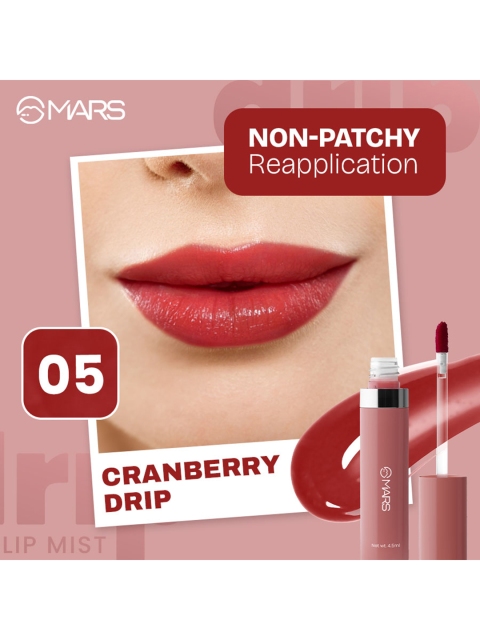 MARS Drip Long Lasting Glossy FInish Lip Mist 4.5 ml - Cranberry Drip 05 3 MARS Drip Long Lasting Glossy FInish Lip Mist 4.5 ml - Cranberry Drip 05