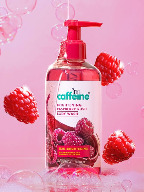 MCaffeine Brightening Raspberry Body Wash- 300 ml