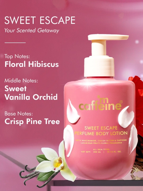 MCaffeine Sweet Escape Perfume Body Lotion- 300 ml 3 MCaffeine Sweet Escape Perfume Body Lotion- 300 ml