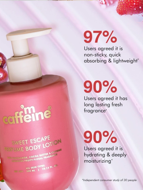 MCaffeine Sweet Escape Perfume Body Lotion- 300 ml 4 MCaffeine Sweet Escape Perfume Body Lotion- 300 ml