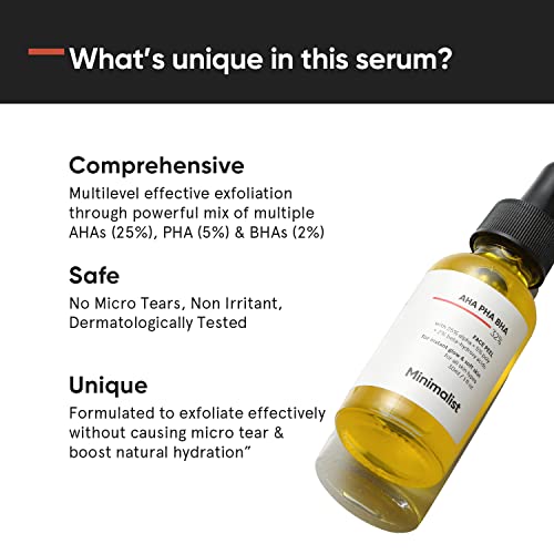 Minimalist 25% AHA + 2% BHA + 5% PHA Peeling Serum Solution 3 Minimalist 25% AHA + 2% BHA + 5% PHA Peeling Serum Solution