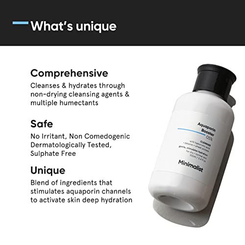 Minimalist 5% Aquaporin Booster | Face Wash For Dry Skin with Hyaluronic Acid 3 Minimalist 5% Aquaporin Booster | Face Wash For Dry Skin with Hyaluronic Acid