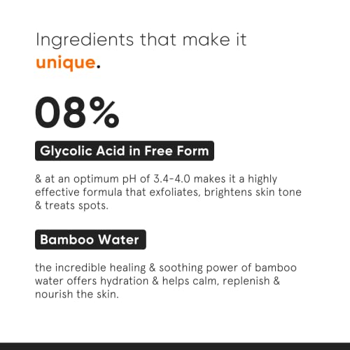 Minimalist 8% Glycolic Acid Toner For Glowing Skin 3 Minimalist 8% Glycolic Acid Toner For Glowing Skin | Multi-functional Exfoliating Toner With Bamboo Water for Body, Face, Underarms & Scalp | For Women & Men | 150 ml