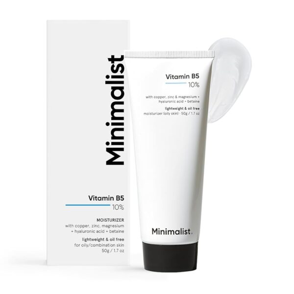 Minimalist Dehydrated Skin & Damaged Barrier Repair Moisturizer with 10% Vitamin B5 | Oil-Free Hydration & Lightweight Gel Formula | Fast-Absorbing & Non-Sticky Lightweight...