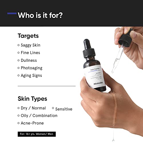 Minimalist Multi Peptide Night Face Serum for Ageless Younger Skin, 30 ml 3 Minimalist Multi Peptide Night Face Serum for Ageless Younger Skin, 30 ml