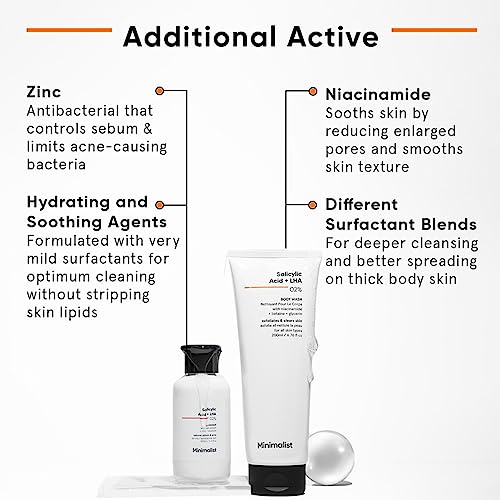 Minimalist Salicylic Acid Face Wash and Body Wash Combo 3 Minimalist Salicylic Acid Face Wash and Body Wash Combo