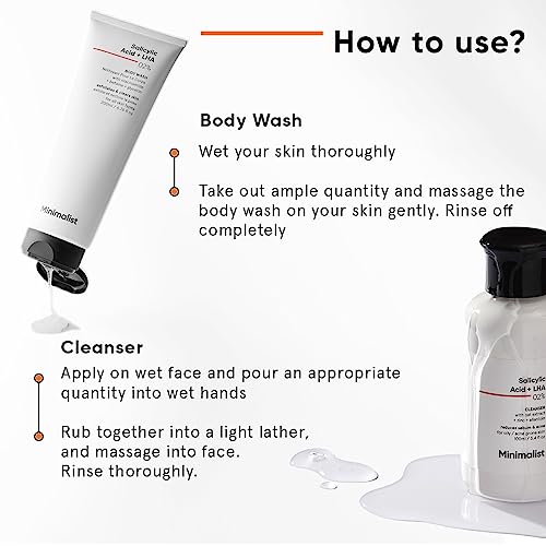 Minimalist Salicylic Acid Face Wash and Body Wash Combo 4 Minimalist Salicylic Acid Face Wash and Body Wash Combo