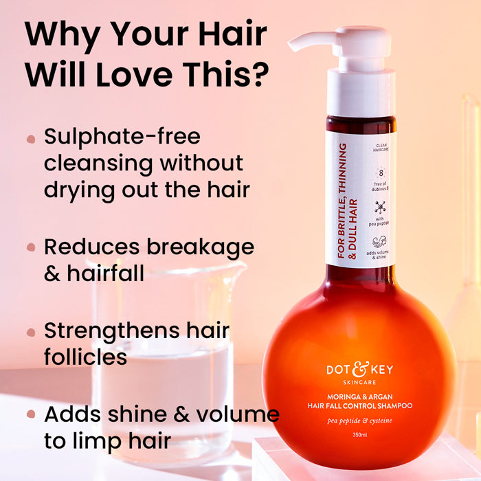 Moringa & Argan Oil Shampoo for Hair Fall Control 4 Moringa & Argan Oil Shampoo for Hair Fall Control