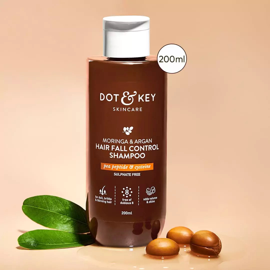 Moringa & Argan Oil Shampoo for Hair Fall Control 1 Moringa & Argan Oil Shampoo for Hair Fall Control
