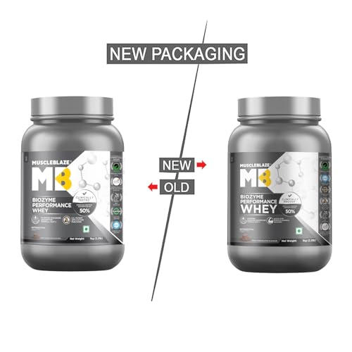 MuscleBlaze Biozyme Performance Whey Protein Powder, Rich Chocolate (1kg / 2.2lbs) | 25g Protein Per Scoop | Clinically Tested 50% Higher Protein Absorption 2 MuscleBlaze Biozyme Performance Whey Protein Powder, Rich Chocolate (1kg / 2.2lbs) | 25g Protein Per Scoop | Clinically Tested 50% Higher Protein Absorption