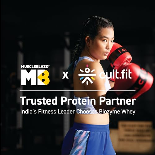 MuscleBlaze Biozyme Performance Whey Protein Powder, Rich Chocolate (1kg / 2.2lbs) | 25g Protein Per Scoop | Clinically Tested 50% Higher Protein Absorption 6 MuscleBlaze Biozyme Performance Whey Protein Powder, Rich Chocolate (1kg / 2.2lbs) | 25g Protein Per Scoop | Clinically Tested 50% Higher Protein Absorption