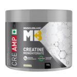 MuscleBlaze Creatine Monohydrate Cre AMP - 100 gm (0.22 Lb), Unflavoured