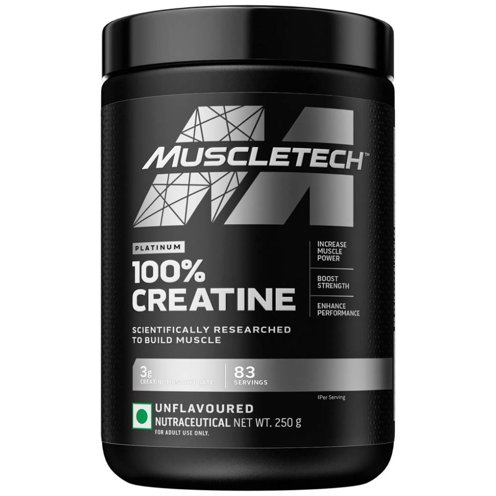 MuscleTech Platinum 100% Creatine - 250 gm (0.55 Lb), Unflavoured 1 MuscleTech Platinum 100% Creatine - 250 gm (0.55 Lb), Unflavoured